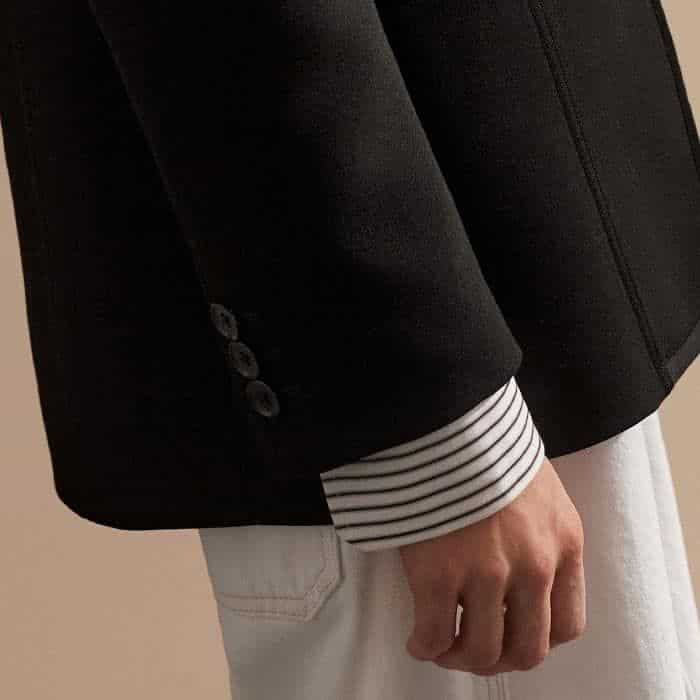 Intelligently designed, the sleeves fall to a bracelet length that keep stacked bracelets and jewellery on display.