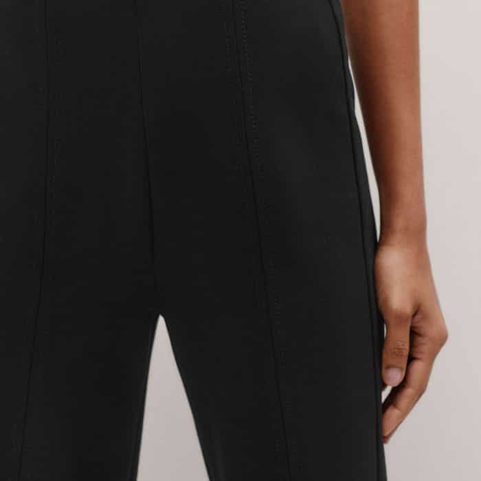 Seam detailing creates subtle structure through the legs.