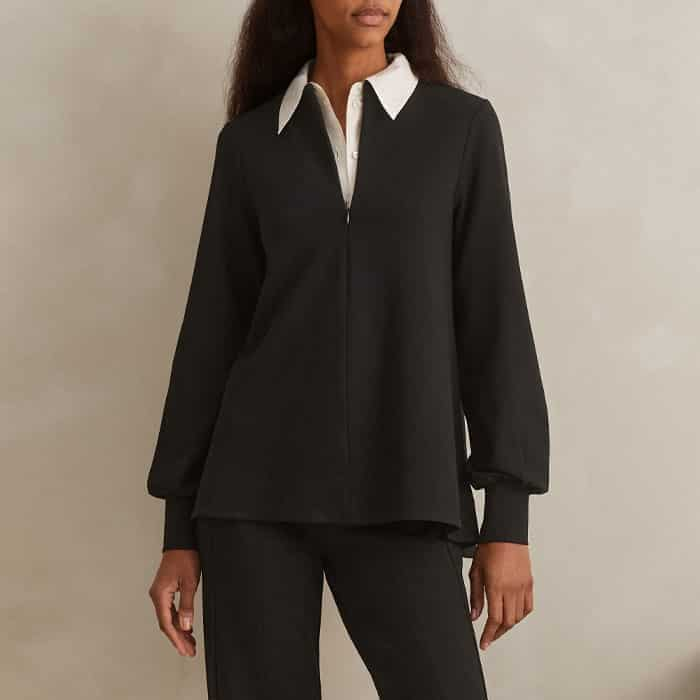 Style with the matching Travel Tailoring Shirt Collar Swing Top for a coordinated look.