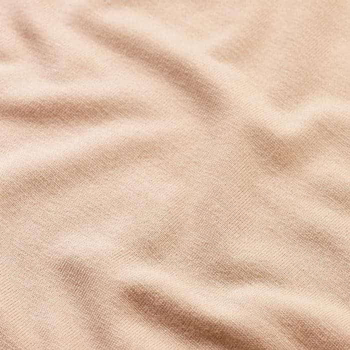 Crafted from soft, airjet-spun nude viscose, this is smoother than standard viscose jersey with lower pilling.