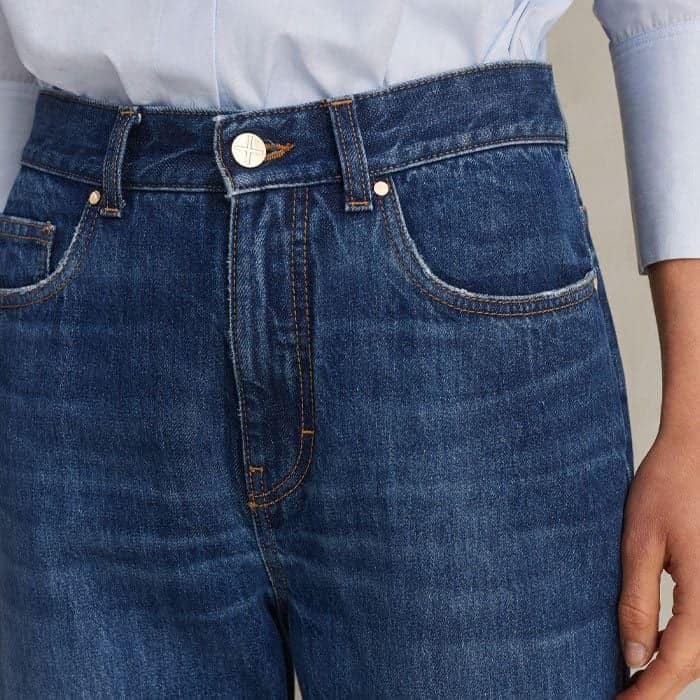 The back pockets are specifically proportioned and placed to flatter. 