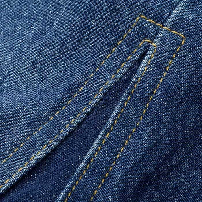 An authentic combination of dark and mid-wash denim with just the right amount of fade, whisker and abbraision. 100% organic cotton denim holds its shape yet is still comfortable. 