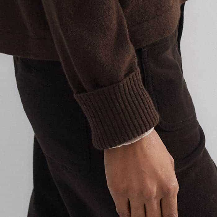 Slimmer cuffs at the ends of the long sleeves ensure this sits smoothly under your choice of blazer or jacket.