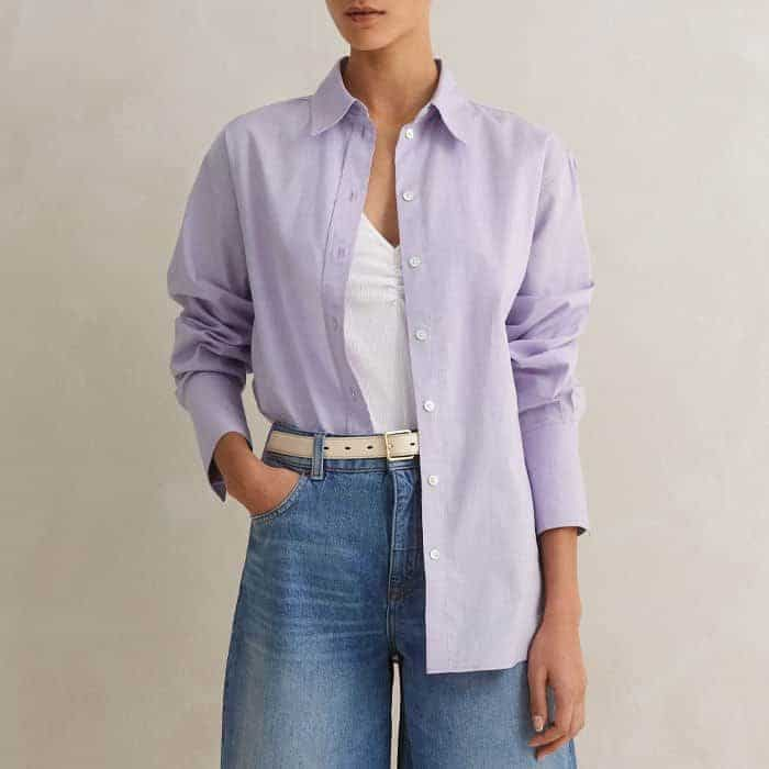 Pair it with our Cotton Oversized Boyfriend Shirt to add a pop of colour to your look.