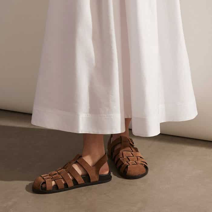 Our Fisherman Sandal is the perfect pairing for a breathable finish.