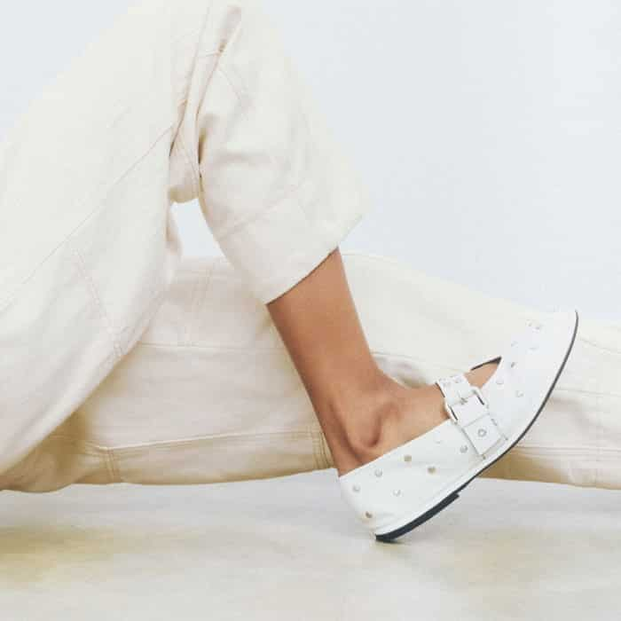 For a seamless finish, pair it with our Stud Ballerina Flat.