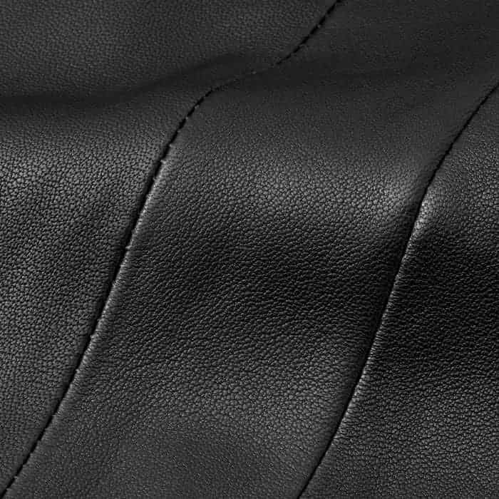 Leather, coloured using vegetable dye.All our leather and shearling is by-product.