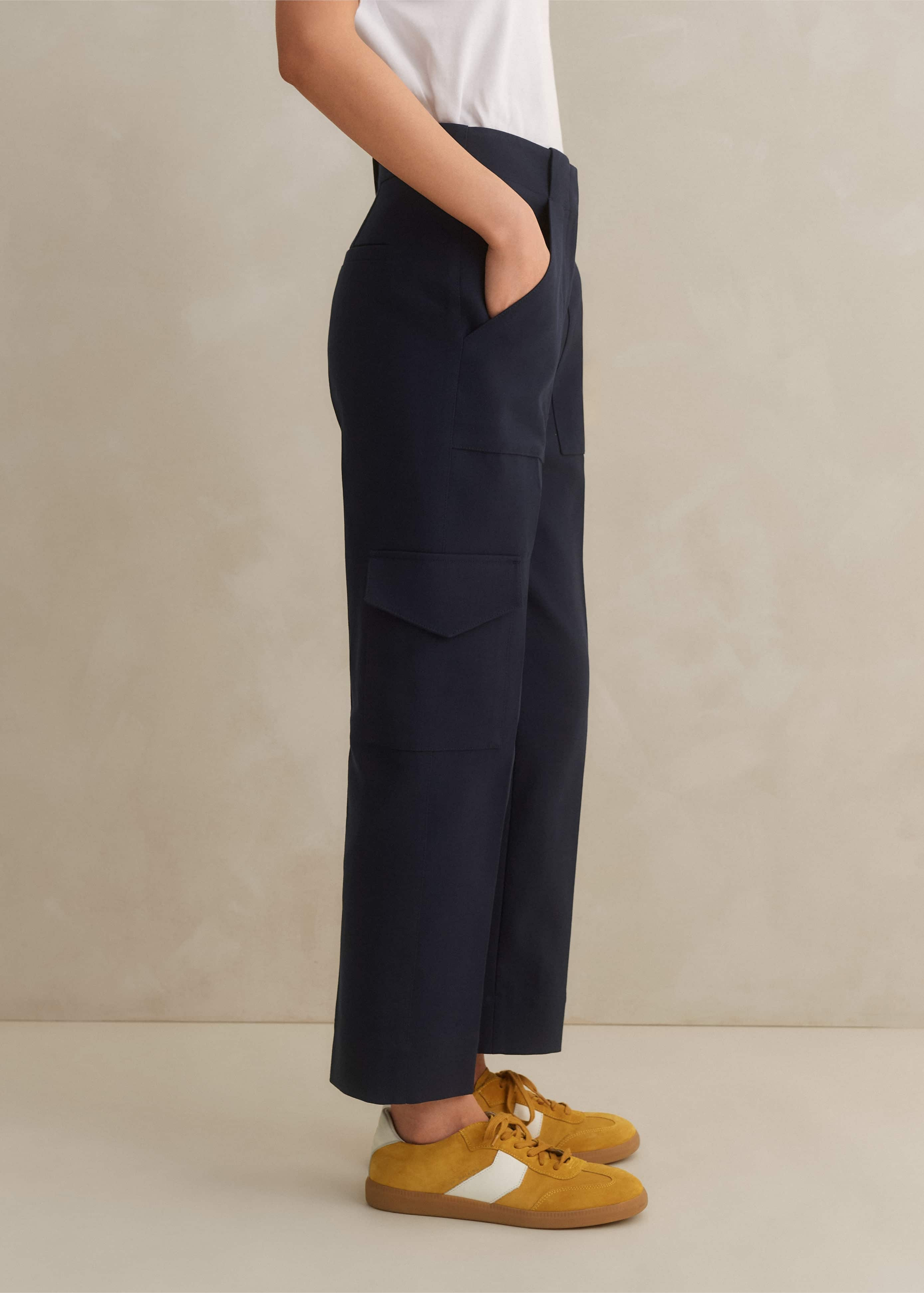 The flattering cropped cut is the perfect full-length for petites.