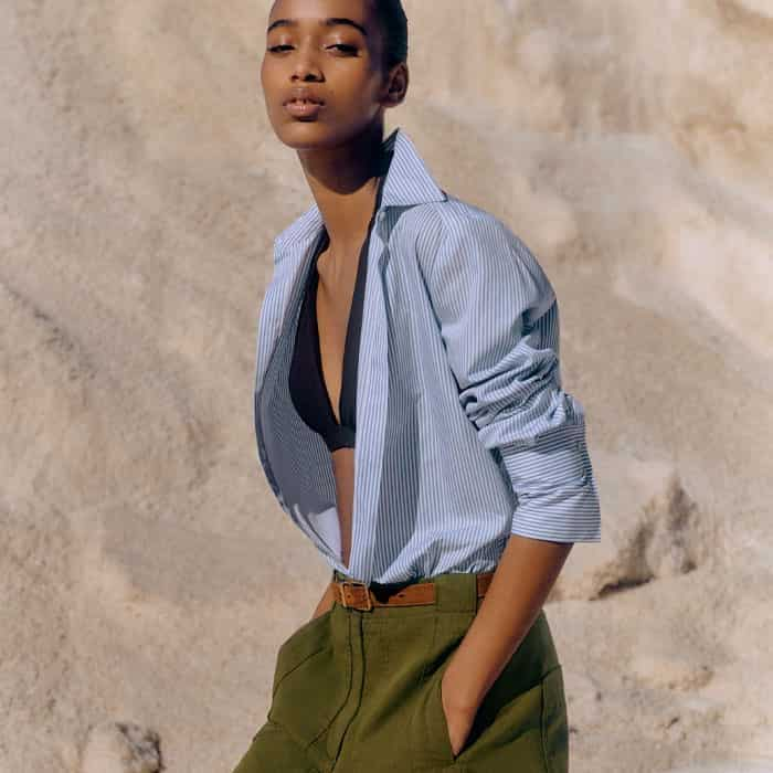 Slotting into your warm-weather outfit rotation, we've paired it with our Impossibly Soft Forever Stripe Shirt layered over our Forever Adjustable Halterneck Bikini Top.