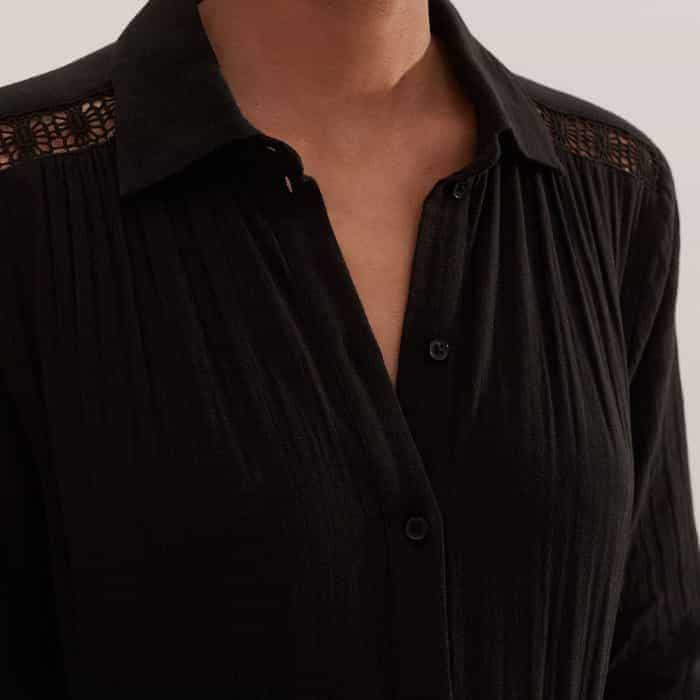 The button-down front can be adjusted to suit different bust sizes.