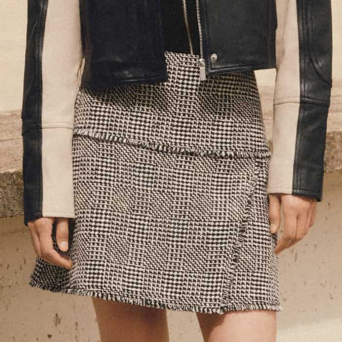 For a flattering texture clash, pair it with our Textured Wrap Front Mini Skirt. 