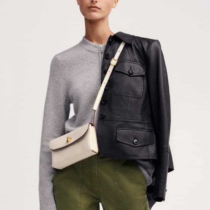 For a flattering texture clash, wear it with our Cashmere Two-Way Zip Cardigan and Washed Leather Utility Jacket.