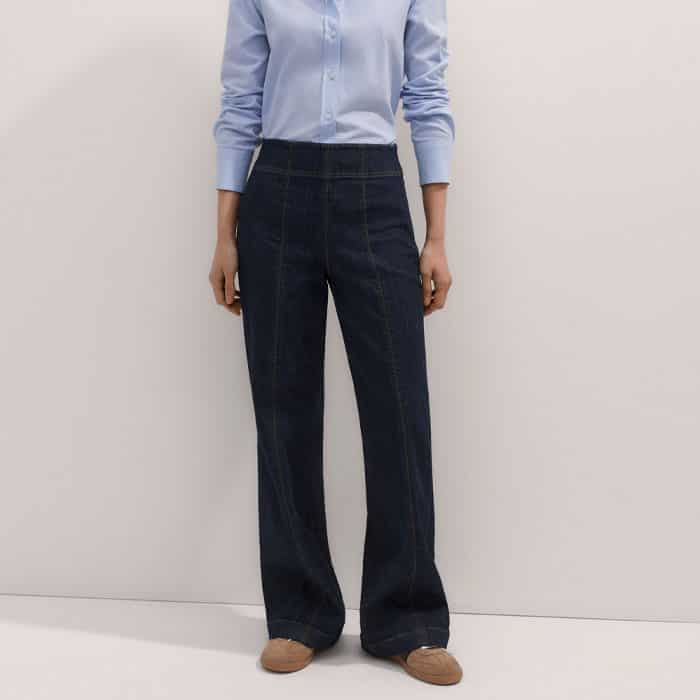 For a tailored finish, wear it with our Pinstripe Wide-Leg Pleat Front Trouser.