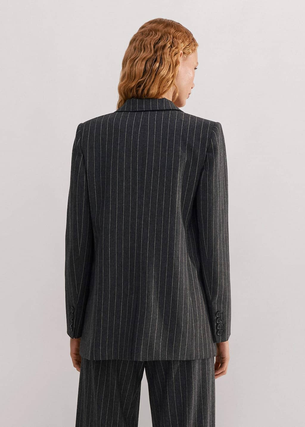 Lock in warmth with the matching Wide Pinstripe Scarf.