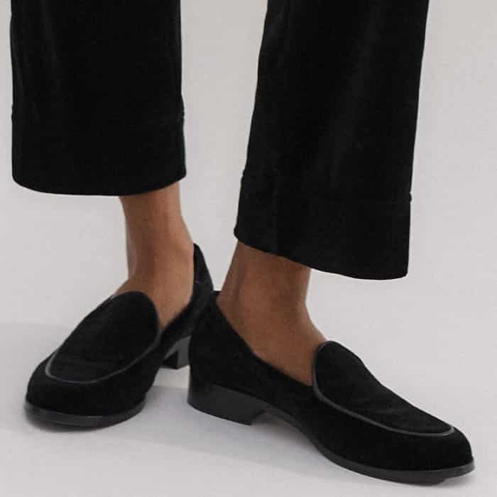 Keep your styling simple with our Velvet Tux Shoe.