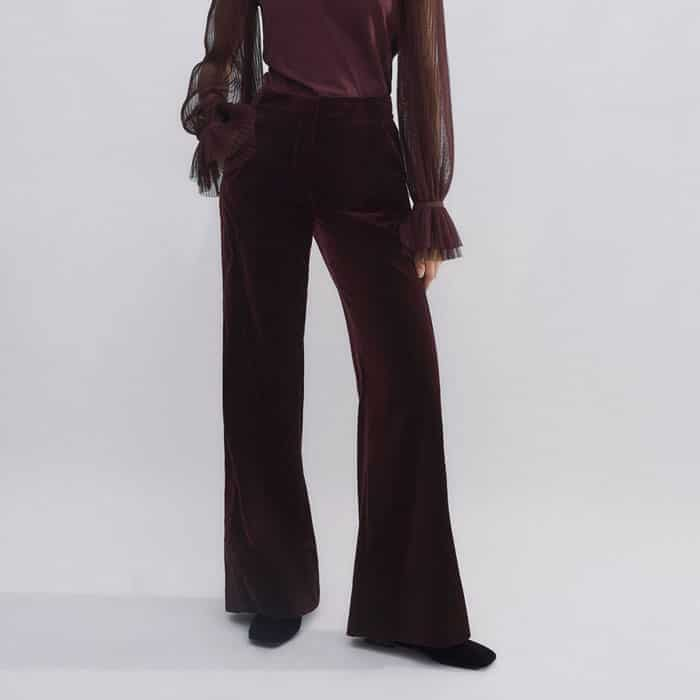 Achieve a colour-matched finish with our Short-Length Velvet Man Pant in the same Deep Merlot hue.