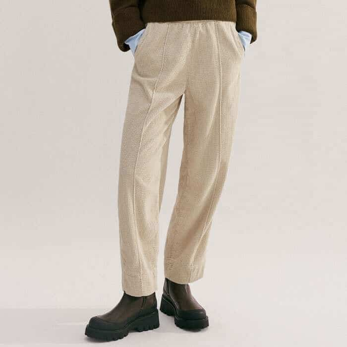 Build a look around more muted hues with our Washed Cord Pull-On Trouser.