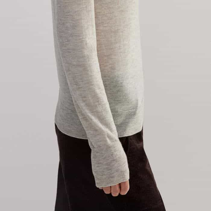 The full-length sleeves fall a little further over your wrists so that the cuffs are still visible when styled under top layers.