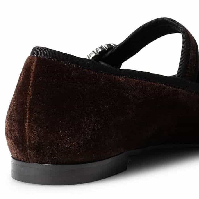 A leather non-slip sole provides added traction.