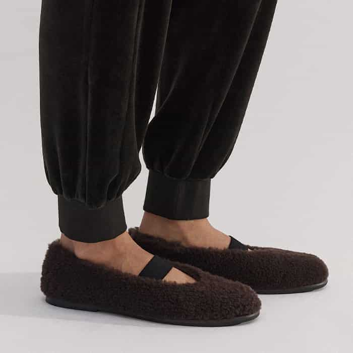 Our Shearling Ballerina is the perfect sign-off shoe.