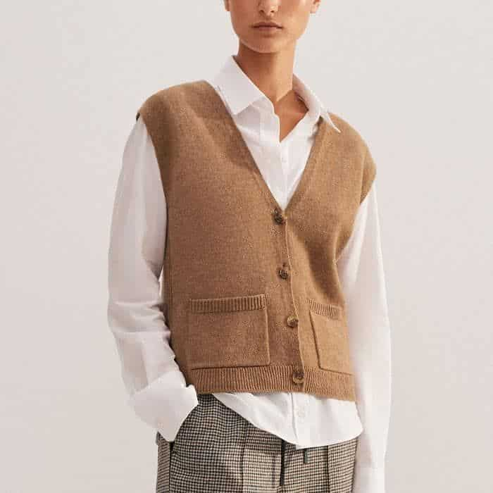 For a tactile, layered look, wear it with our Travel Layering Shirt and Merino Cashmere V-Neck Vest.