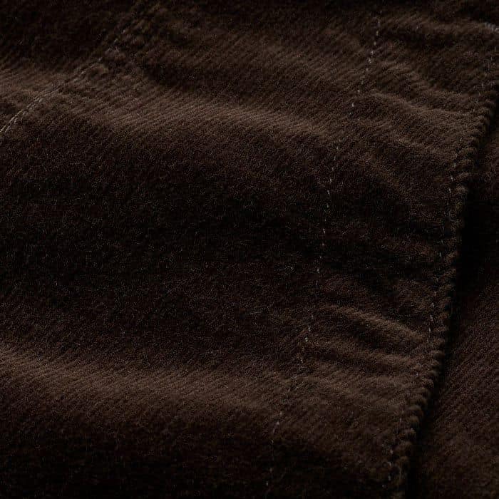 Velvety cotton corduroy is infused with stretch for a balance of plushness and practicality. 