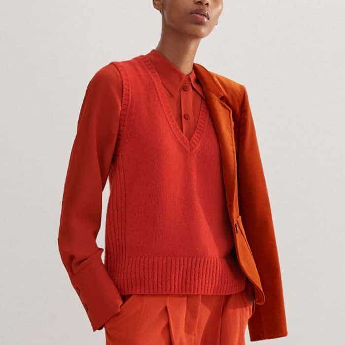 Keep to the Bitter Orange colour story with our Silk Pop Colour Shirt.