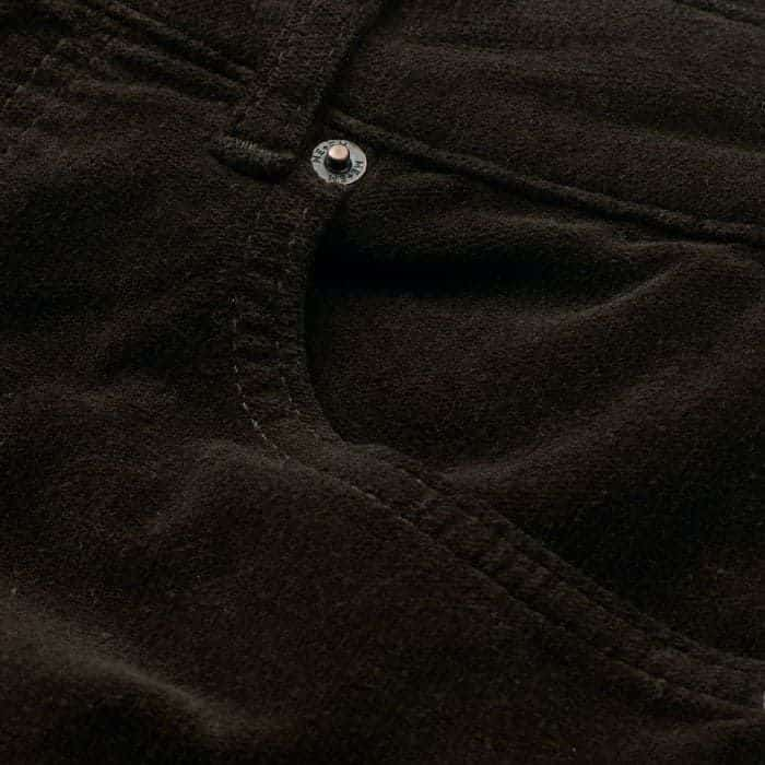 Crafted from velvety cotton-blend corduroy that's infused with stretch. 