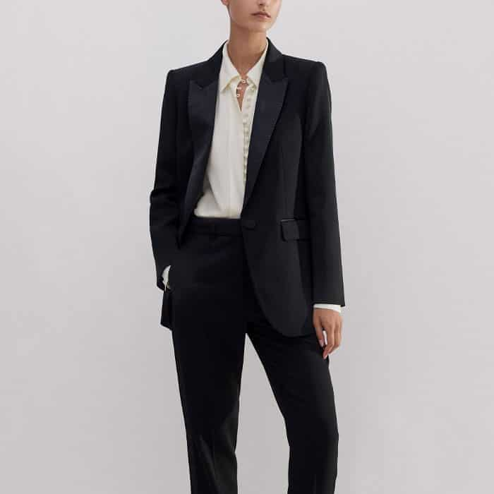 Build a two-piece suit with the coordinating Ultra-Wide Tux Pant in a short or regular length.