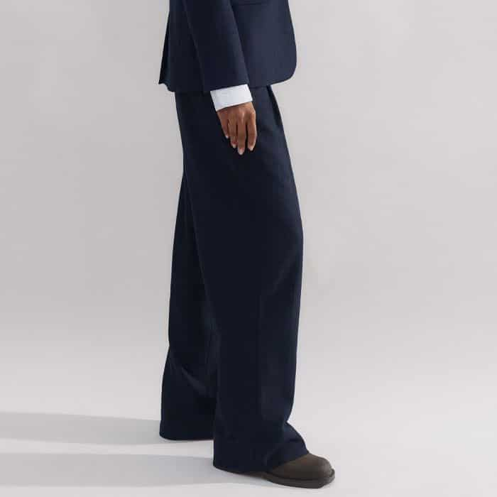 For head-to-toe pinstripes, wear it with the coordinating Flannel Pinstripe Trouser.