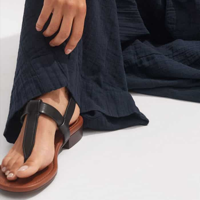 Our T-Bar Sandal is the perfect sign-off shoe.