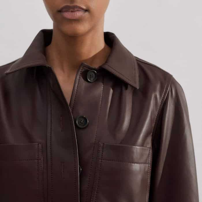 The button-down front can be left undone to accommodate additional layers.