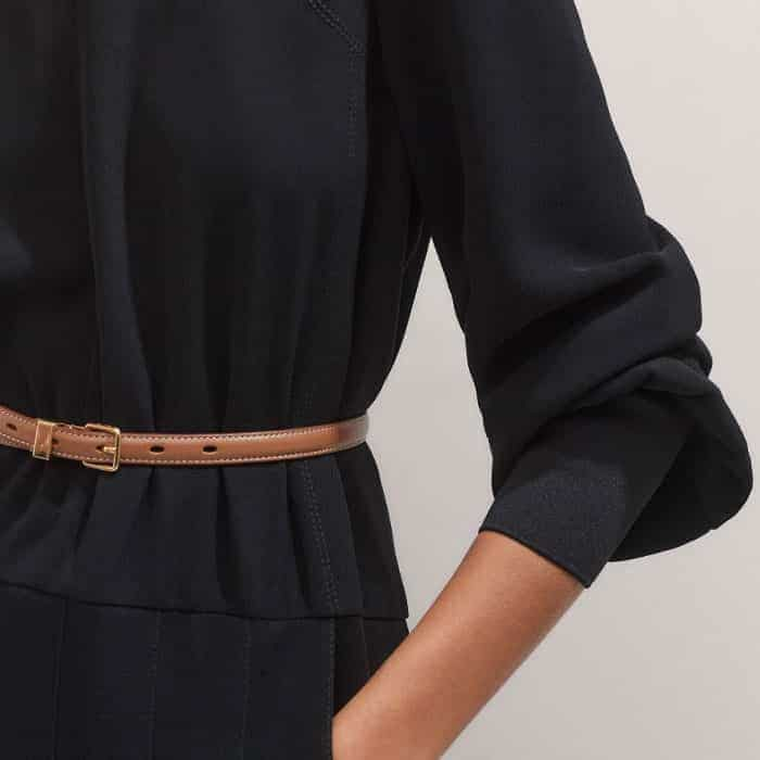 The deep, fitted cuffs add flattering volume to the sleeves.