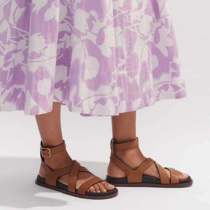 For a breathable, wear-all-day finish, sign off your look with our Crossover Footbed Sandal.