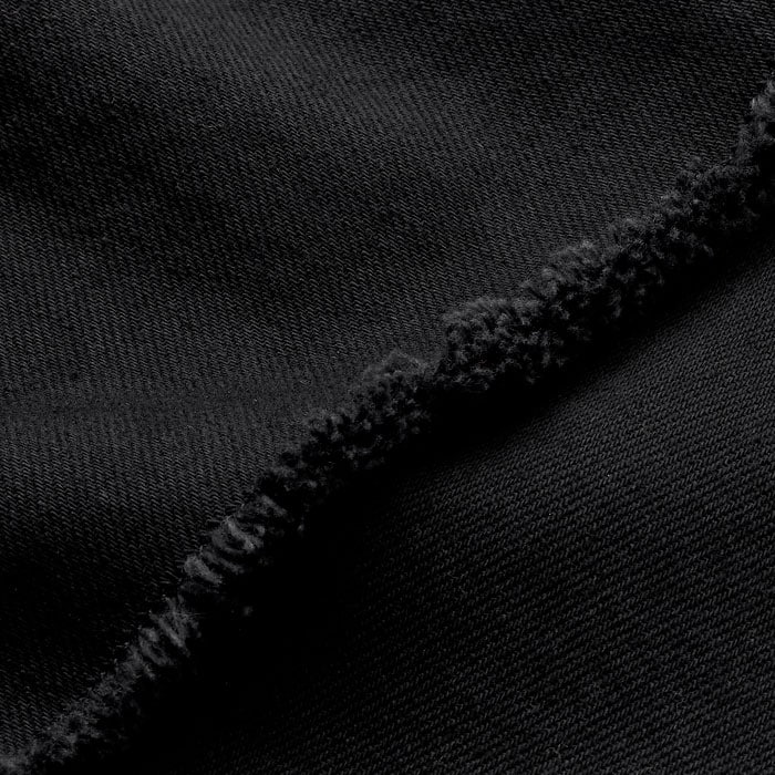 Crafted from cotton denim in a versatile black hue.