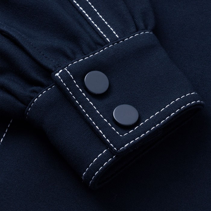 Crafted from smart, heavyweight ponte-jersey tailoring, this fabric has good shape retention and a soft hand feel.