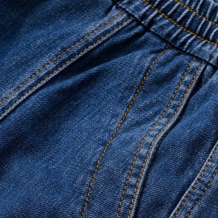 Made from a lightweight cotton blend denim which is comfortable to travel in.