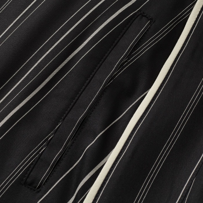 Crafted from lyocell tencel lenzing in a unique stripe pattern, designed in-house.