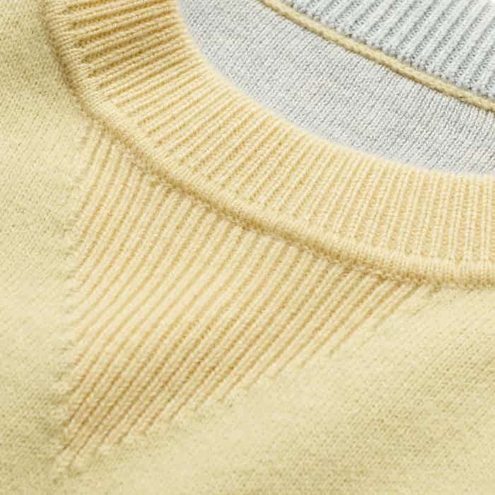 Crafted from a soft blend of merino wool, cotton and cashmere in a double-faced knit. 