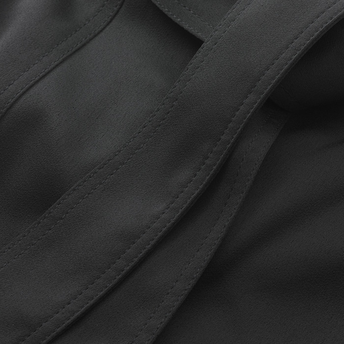 This sustainable, supersoft fabric is made from 100% recycled fibres. We have used the shiny side of the fabric for a luxe finish.