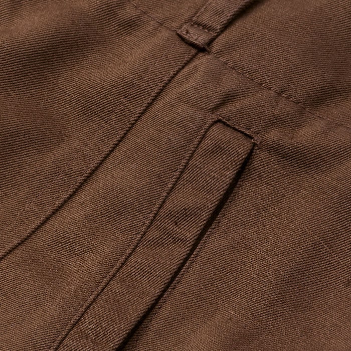 Crafted from a cotton-linen blend fabric with a slight slub. This breathable, lightweight fabric holds its shape. Irregularities in the slub are a natural feature of this fabric and make each piece unique.