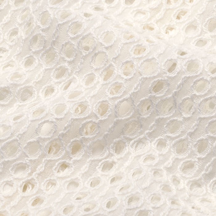 Cotton-blend lace.