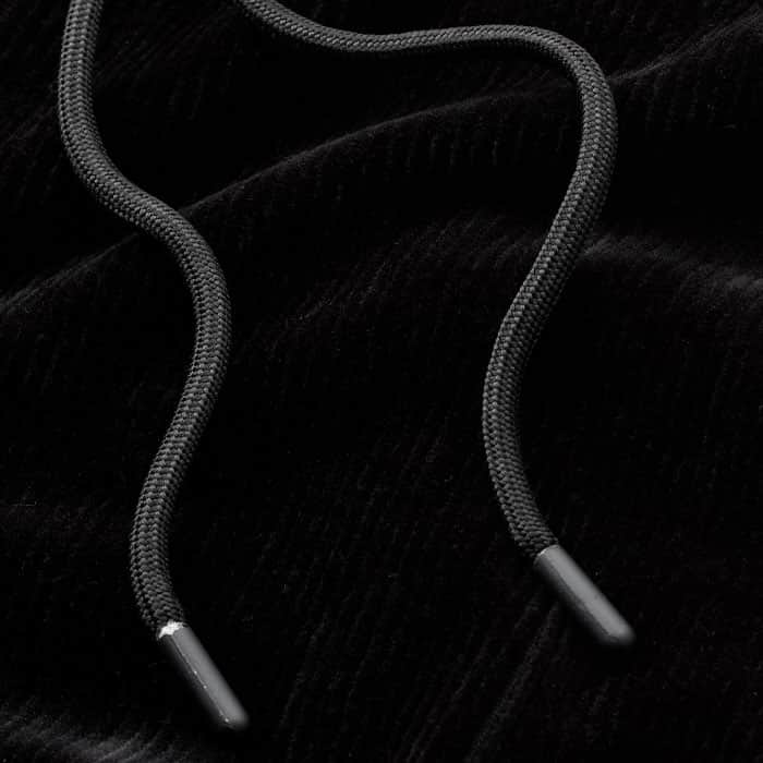 Crafted from stretch-infused cotton corduroy velour jersey with a velvety handfeel and a flattering natural drape. 