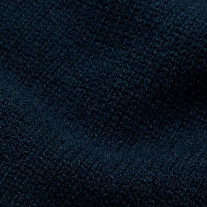 Responsibly sourced merino wool blended with supersoft cashmere, knitted in a plain jersey stitch with ribbed trims.