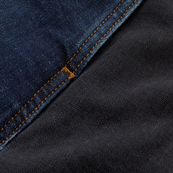 Crafted from cotton denim in two different washes woven with stretch for comfort.