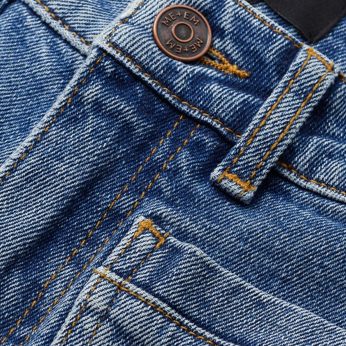 Made from cotton denim, blended with elastane for a flexible, stretch finish.