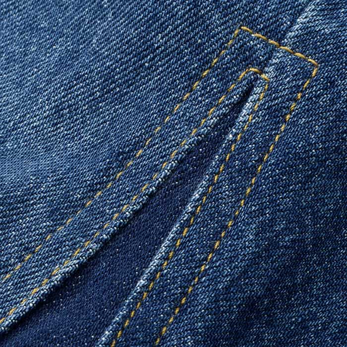 An authentic combination of dark and mid-wash denim with just the right amount of fade, whisker and abbraision. 
100% organic cotton denim holds its shape yet is still comfortable. 