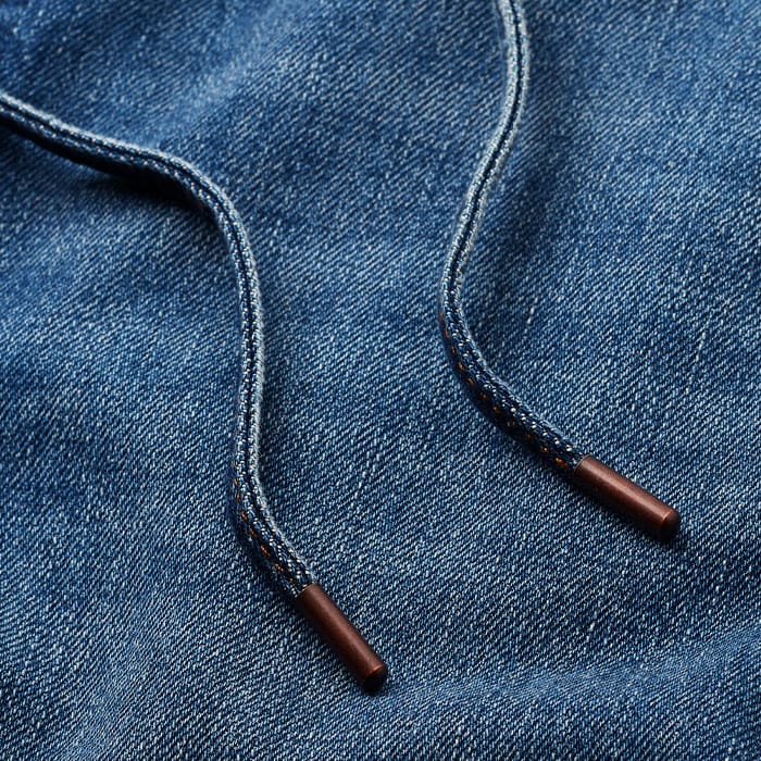 Crafted from an ultra-soft, fluid cotton-blend denim.